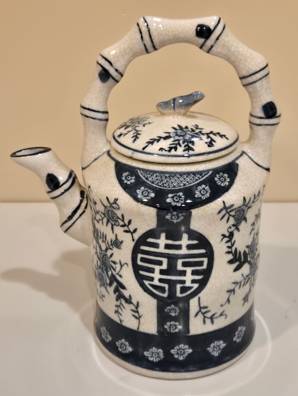 Blue and White Porcelain Decorative Teapot - Home Art